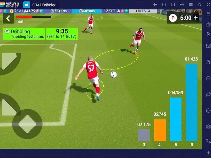 Visual guide to dribbling techniques in FIFA Mobile Trick Dribbler